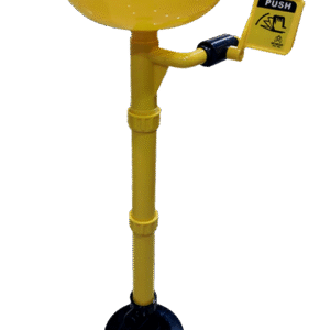 GALVANIZED STEEL EYE WASH FLOOR MOUNTED