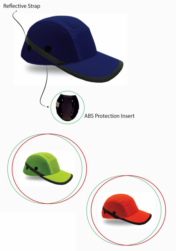 HALF MESH_COTTON REFLECTIVE BUMP CAP