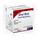 Blue Vinyl Gloves Powdered