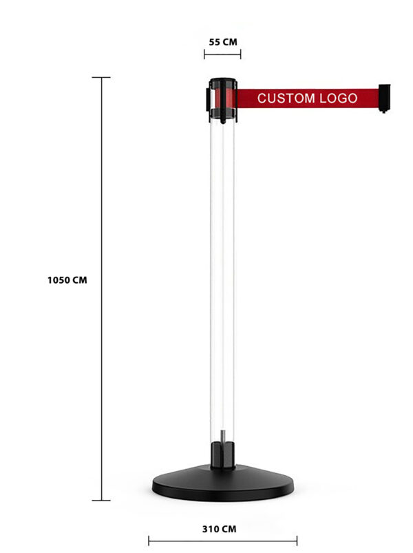 CLEAR RETRACTABLE BARRIER