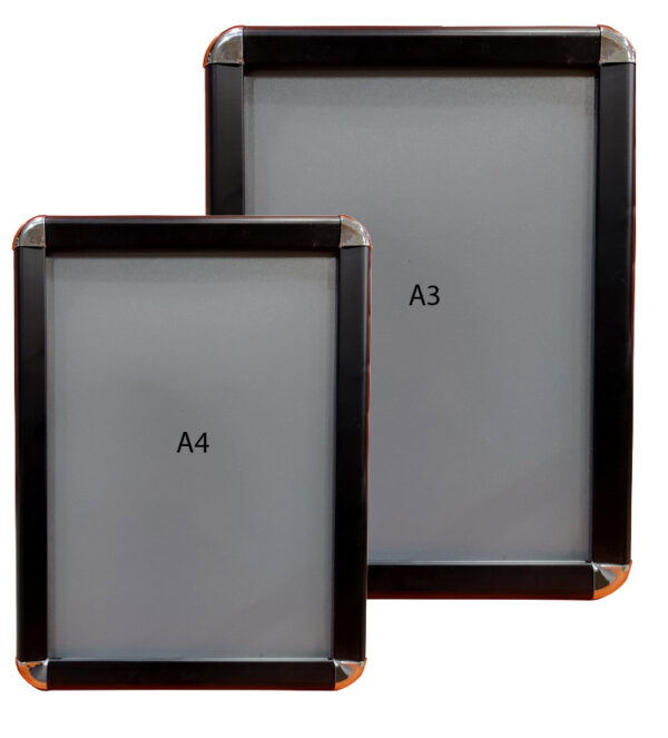 WALL MOUNTED DISPLAY SIGN BOARD ROUND CORNER